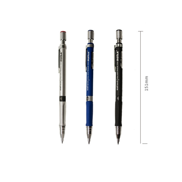 Baile 2.0mm Exam Push-out Drawing Drawing Writing Activity Automatic 2B Pencil, Color:Blue