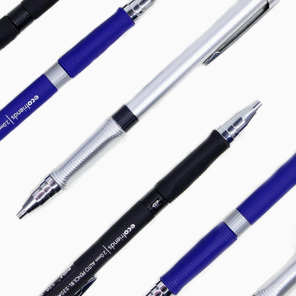 Baile 2.0mm Exam Push-out Drawing Drawing Writing Activity Automatic 2B Pencil, Color:Blue