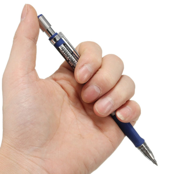 Baile 2.0mm Exam Push-out Drawing Drawing Writing Activity Automatic 2B Pencil, Color:Blue