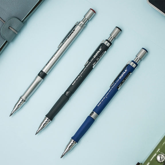 Baile 2.0mm Exam Push-out Drawing Drawing Writing Activity Automatic 2B Pencil, Color:Blue