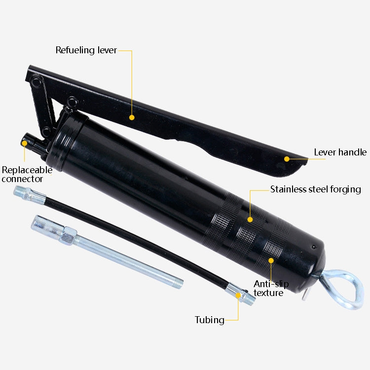 400cc Labor-Saving Manual Pressure Rod Type High Pressure Large Capacity Fuel Injector(Black)