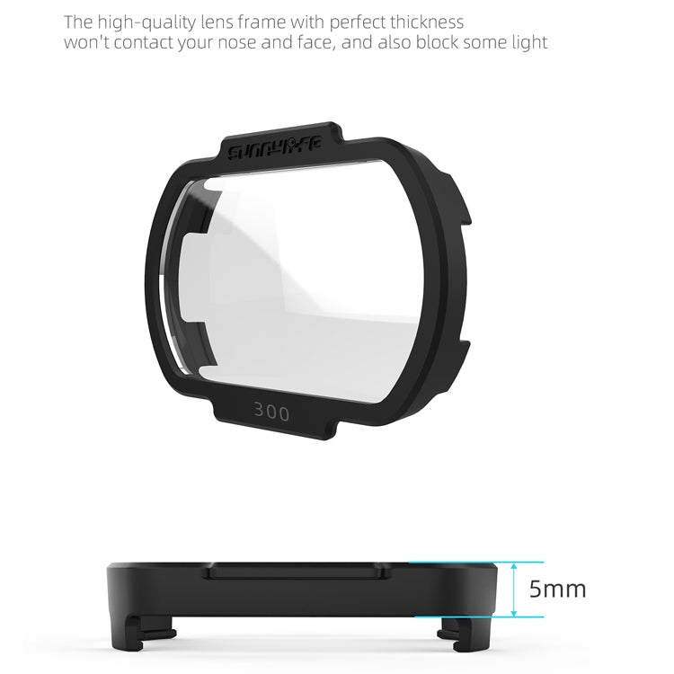 Sunnylife FV-Q9334 2 PCS Myopia Lens Nearsighted Corrective Aspherical Lens for DJI FPV Goggles V2, Colour: 100 Degree