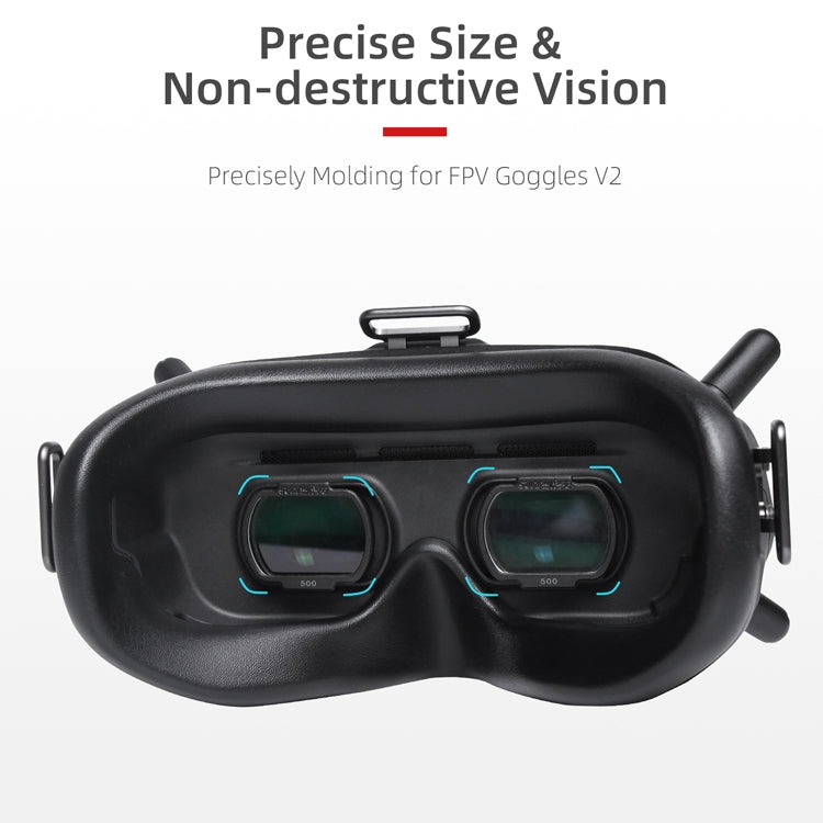 Sunnylife FV-Q9334 2 PCS Myopia Lens Nearsighted Corrective Aspherical Lens for DJI FPV Goggles V2, Colour: 100 Degree