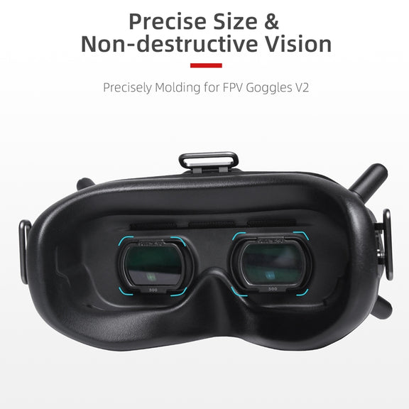 Sunnylife FV-Q9334 2 PCS Myopia Lens Nearsighted Corrective Aspherical Lens for DJI FPV Goggles V2, Colour: 100 Degree