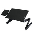 T8 Aluminum Alloy Folding & Lifting Laptop Desk Office Desk Heightening Bracket with Mouse Board (Black) - Laptop Stand by PMC TechLife | Online Shopping South Africa | PMC TechLife | Buy Now Pay Later Mobicred