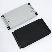 T8 Aluminum Alloy Folding & Lifting Laptop Desk Office Desk Heightening Bracket with Mouse Board (Silver)