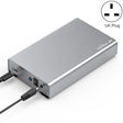 Blueendless U35Q 3.5 Inch Full Metal Mobile Hard Disk Box Type-C/Usb3.0 SATA Serial Desktop PC External Hard Disk Box UK Plug (TYPE-C) - HDD Enclosure by Blueendless | Online Shopping South Africa | PMC TechLife | Buy Now Pay Later Mobicred