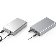 Blueendless U35Q 3.5 Inch Full Metal Mobile Hard Disk Box Type-C/Usb3.0 SATA Serial Desktop PC External Hard Disk Box UK Plug (TYPE-C)