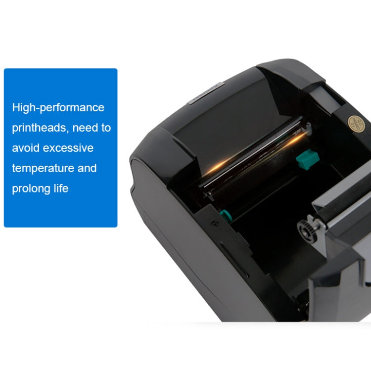 Xprinter XP-365B 80mm Thermal Label Printer Clothing Tag Supermarket Barcode Printer, Plug: UK Plug(Bluetooth Version)
