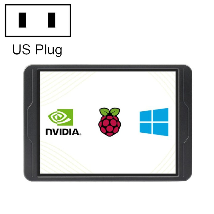 Waveshare 8 Inch 2K IPS 1536��2048 Optical Bonding Toughened Glass Panel Touch Display, Plug:US Plug