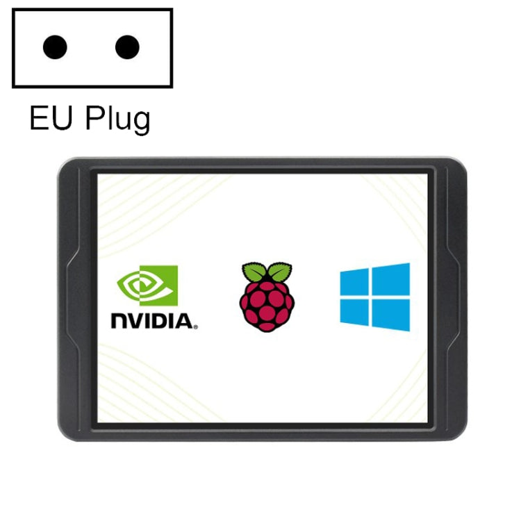 Waveshare 8 Inch 2K IPS 1536��2048 Optical Bonding Toughened Glass Panel Touch Display, Plug:EU Plug