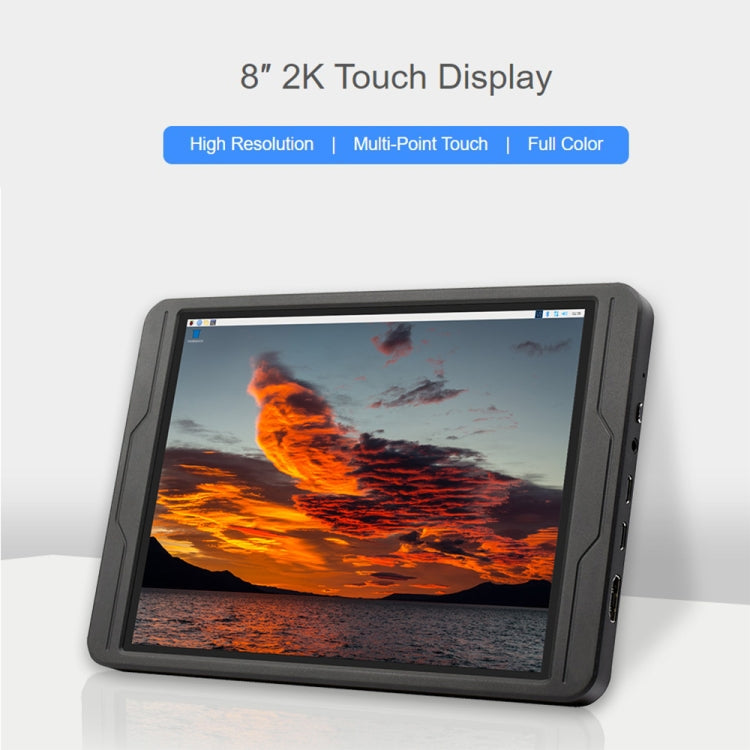 Waveshare 8 Inch 2K IPS 1536��2048 Optical Bonding Toughened Glass Panel Touch Display, Plug:EU Plug