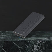 Blueendless M3T MSATA Mobile Hard Disk Box TYPE-C Transfer USB3.1 Notebook Solid Hard Disk Box(Black)