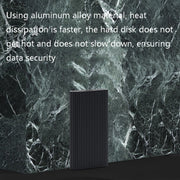 Blueendless M3T MSATA Mobile Hard Disk Box TYPE-C Transfer USB3.1 Notebook Solid Hard Disk Box(Black)
