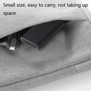 Blueendless M3T MSATA Mobile Hard Disk Box TYPE-C Transfer USB3.1 Notebook Solid Hard Disk Box(Black)