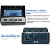 OPUS BT-C3100 Smart Smart Digital Intelligent 4-Slot Battery Charger(US Plug)