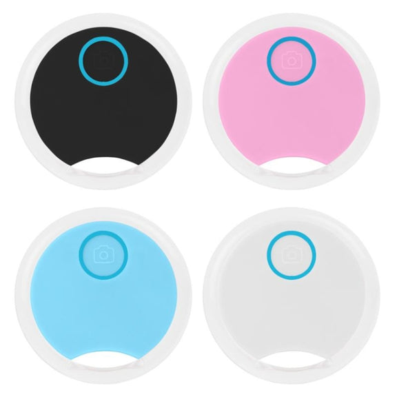 2 PCS S8 Round Bluetooth Anti-Lost Device Key Luggage Tracking Device Two-Way Alarm(Pink)
