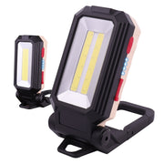 W559 2 COB + T6 Glare Car Inspection Working Light USB Charging LED Folding Camping Lamp with Hook + Magnet