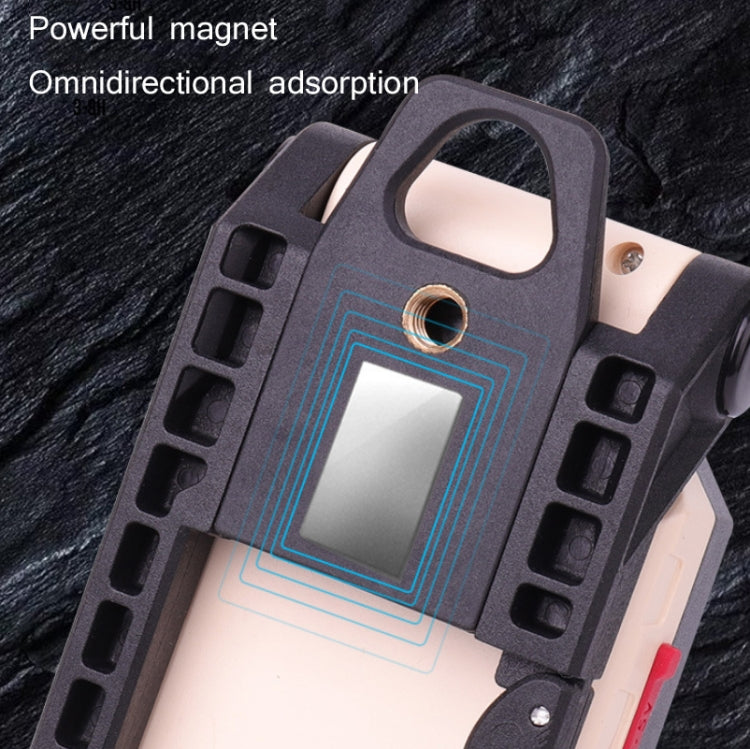 W559 2 COB + T6 Glare Car Inspection Working Light USB Charging LED Folding Camping Lamp with Hook + Magnet