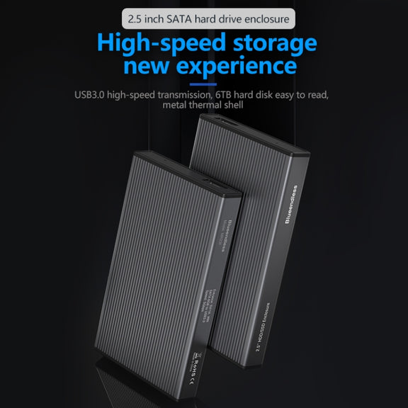 Blueendless 2.5 inch Mobile Hard Disk Box SATA Serial Port USB3.0 Free Tool SSD, Style: MR23F -A Port