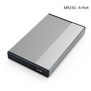 Blueendless 2.5 inch Mobile Hard Disk Box SATA Serial Port USB3.0 Free Tool SSD, Style: MR23G -A Port