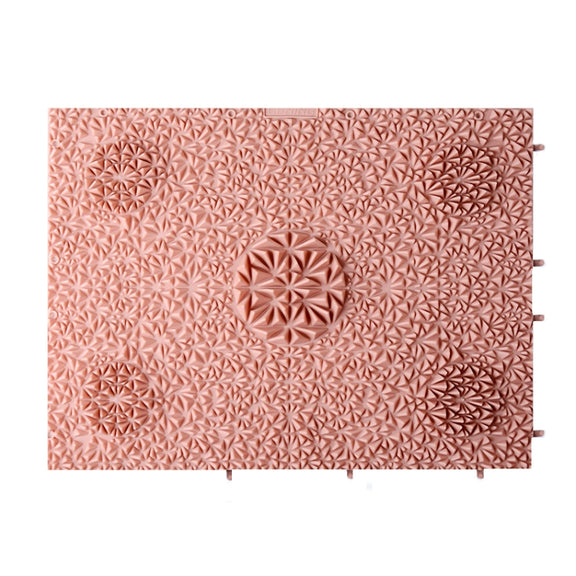 Home Foot Massage Cushion Fitness Toe Pressing Board(Peacock Pink)