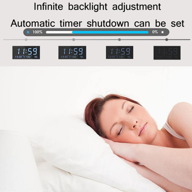 K5 Wireless Bluetooth Speaker Desktop Alarm Clock Radio, Specification: EU Plug(Black)