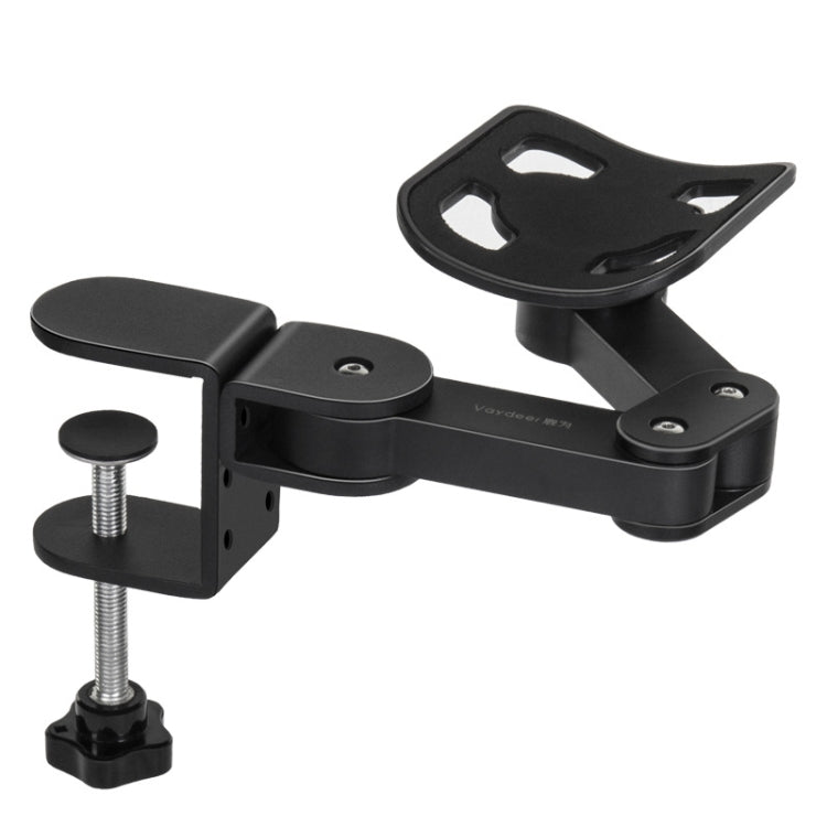 Vaydeer TJ2011 Computer Hand Bracket Mouse Pad Metal Lazy Arm Support Cantilever Wrist Pad(Black)