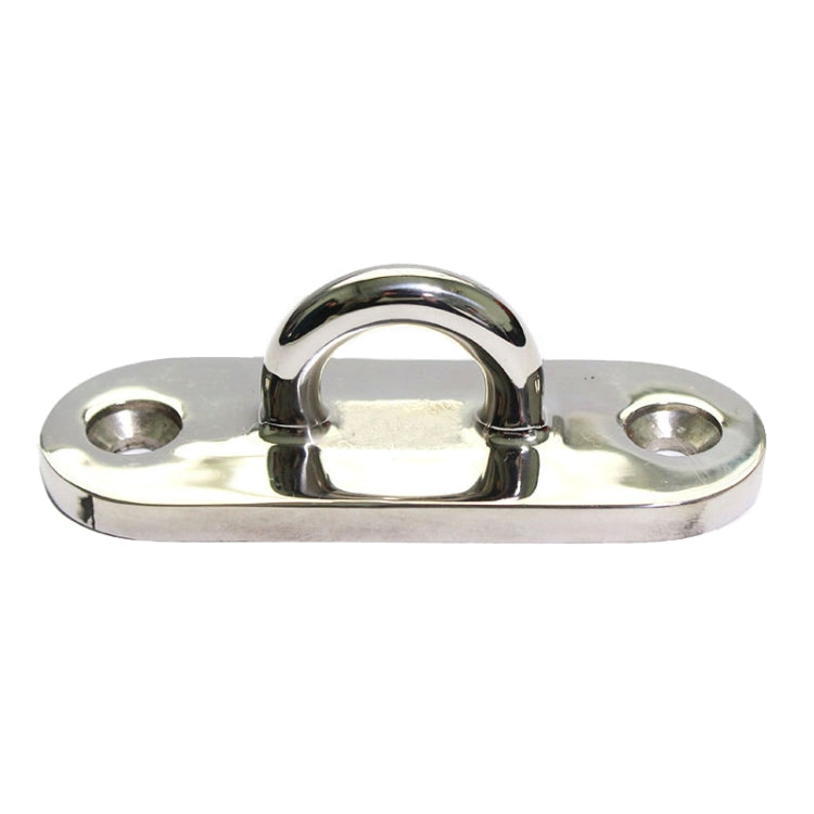316 Stainless Steel Oval Boat Plate Seat Hand Rowing Boat Fixed Seat Accessories, Specification: 75mm
