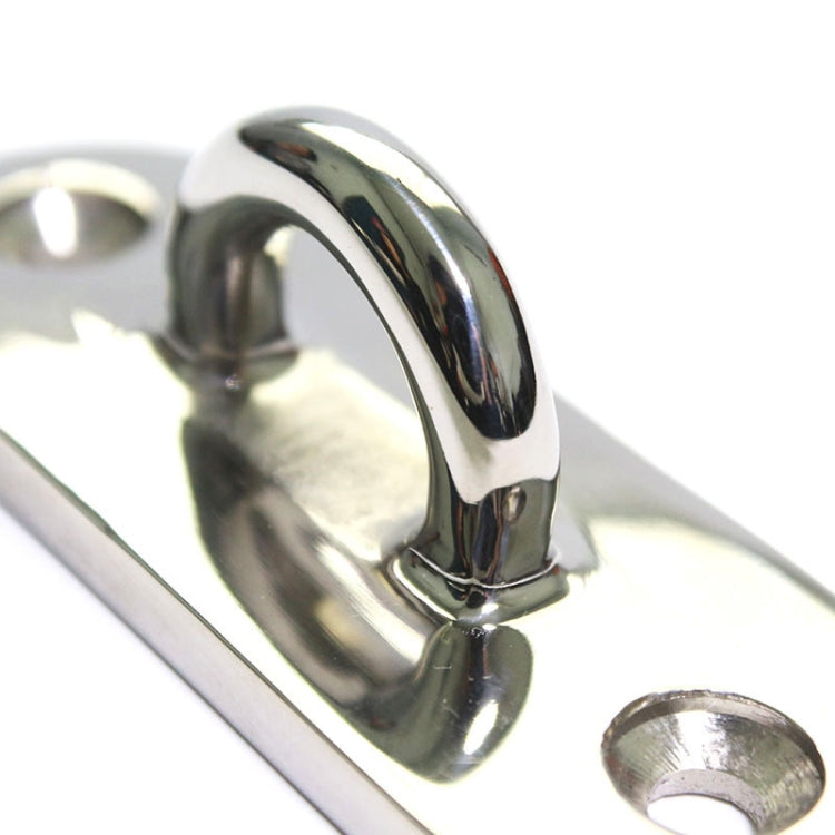 316 Stainless Steel Oval Boat Plate Seat Hand Rowing Boat Fixed Seat Accessories, Specification: 100mm