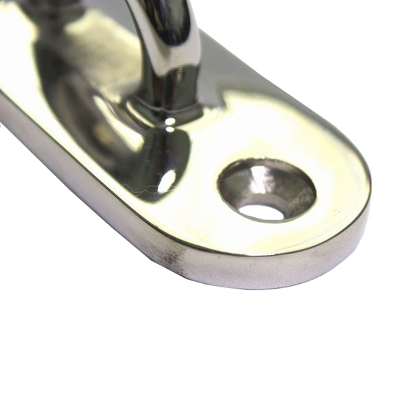 316 Stainless Steel Oval Boat Plate Seat Hand Rowing Boat Fixed Seat Accessories, Specification: 100mm