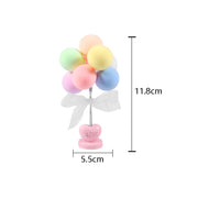 6 PCS Car Ornaments Love Balloon Personality Macaron Color Car Ornament(Pink White)
