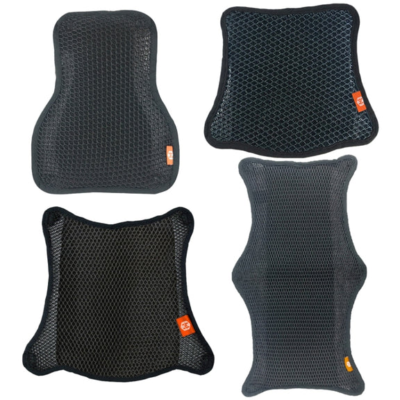 HOUZHI MTZT1010 Motorcycle Sun Insulation Cushion 3D Grid Breathable Sweating Cool Seat Cover, Style: Double Layer L