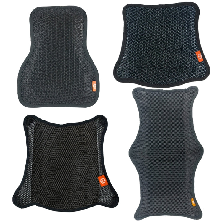 HOUZHI MTZT1010 Motorcycle Sun Insulation Cushion 3D Grid Breathable Sweating Cool Seat Cover, Style: Double Layer L