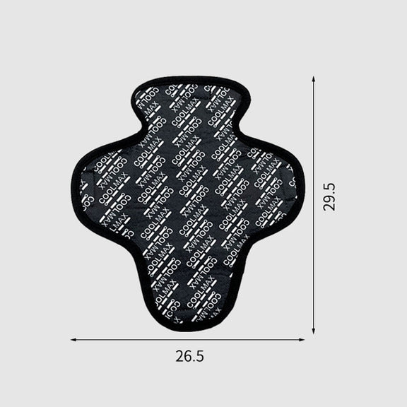 MTTD1028 Riding Breathable Quick-Drying Absorb Sweat Sponge Pad Removable Motorcycle Helmet Pad, Size: One Size(Black)