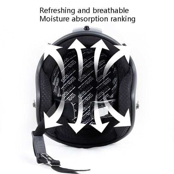 MTTD1028 Riding Breathable Quick-Drying Absorb Sweat Sponge Pad Removable Motorcycle Helmet Pad, Size: One Size(Black)