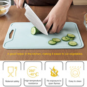 Silicone Anti-mildew And Heat-resistant Vegetable Cutting Board For Household Kitchen(Green)