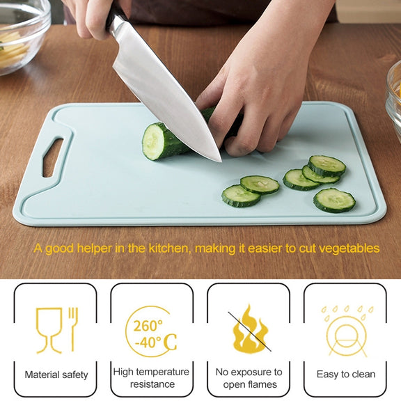 Silicone Anti-mildew And Heat-resistant Vegetable Cutting Board For Household Kitchen(Green)