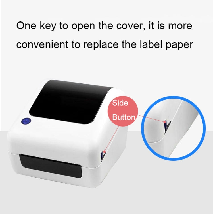 100mm Express Order Printer Thermal Self-adhesive Label Printing Machine, Style:IP486(UK Plug)