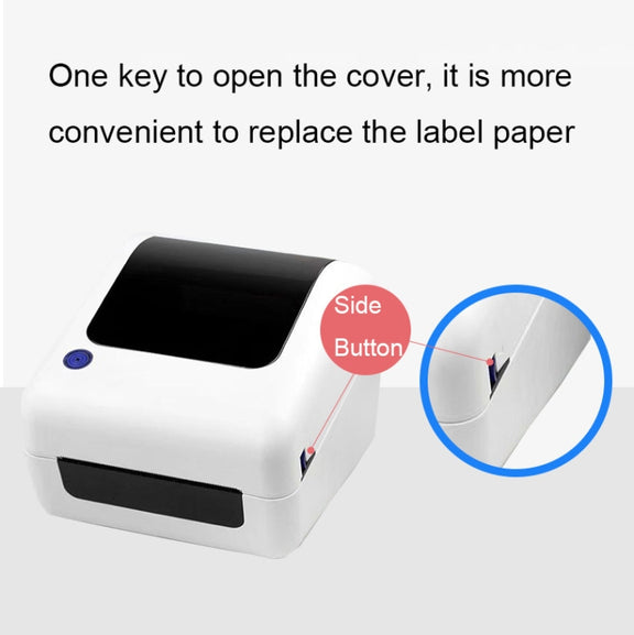 100mm Express Order Printer Thermal Self-adhesive Label Printing Machine, Style:IP486(UK Plug)