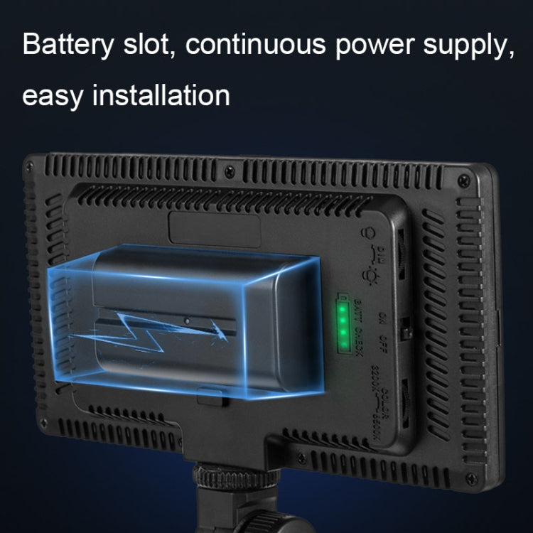 600 LEDs Stepless Adjustment Live Fill Light Reversible Photography Soft Light, Style: 10 inch