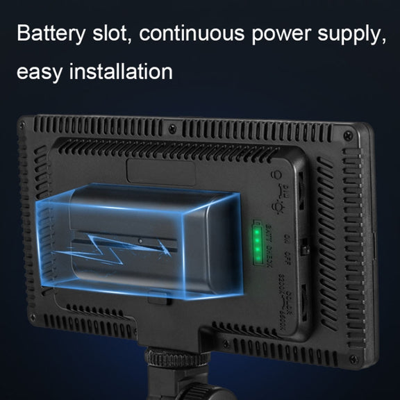 600 LEDs Stepless Adjustment Live Fill Light Reversible Photography Soft Light, Style: 10 inch