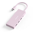 Blueendless 4K60Hz + Data Port Type-C Docking Station USB3.0 Splitter, Spec: 6-in-1 Pink - USB HUB by Blueendless | Online Shopping South Africa | PMC TechLife | Buy Now Pay Later Mobicred