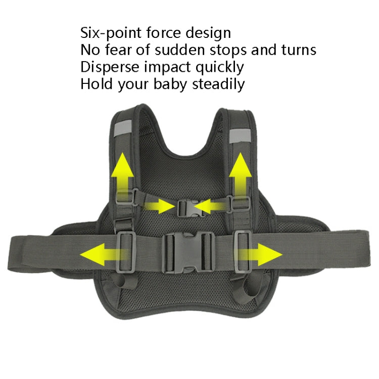 MTBD1063 Electric Motorcycle Seat Belt Child Seat Belt Baby Strap(Black)