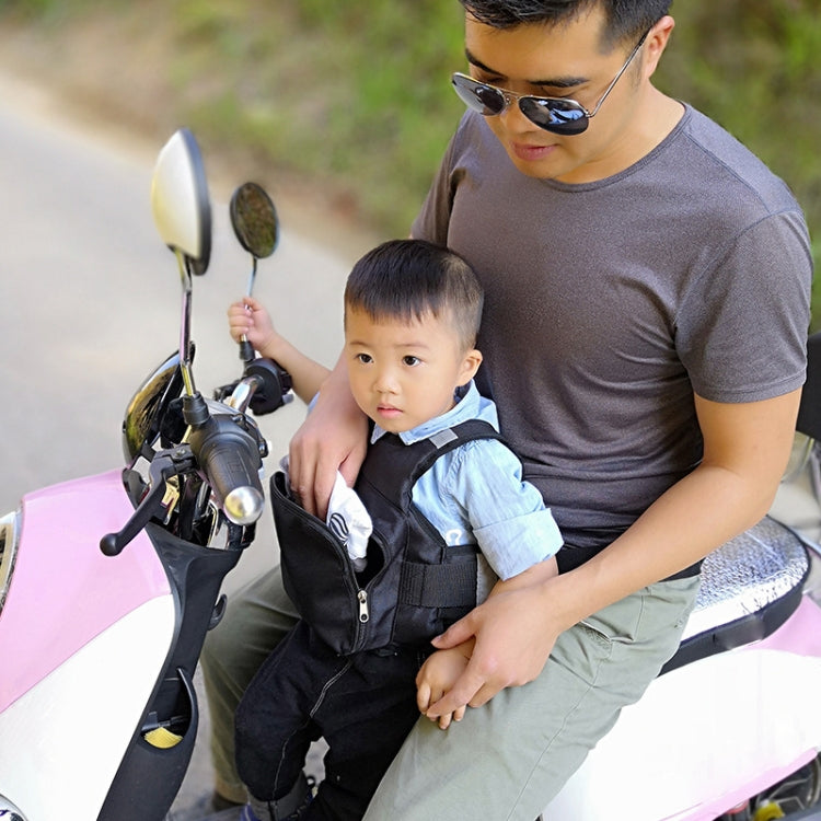 MTBD1063 Electric Motorcycle Seat Belt Child Seat Belt Baby Strap(Black)