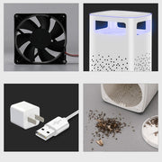 Household Mute Inhalation Photocatalyst USB Physical Mosquito Killer Small A- Black(USB)