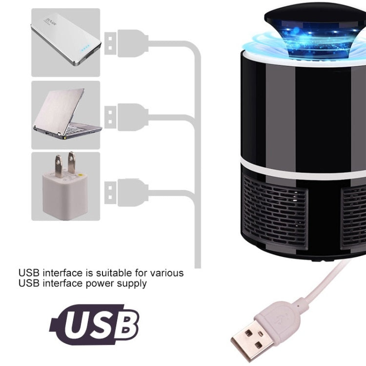 Household Mute Inhalation Photocatalyst USB Physical Mosquito Killer 365-White(USB)