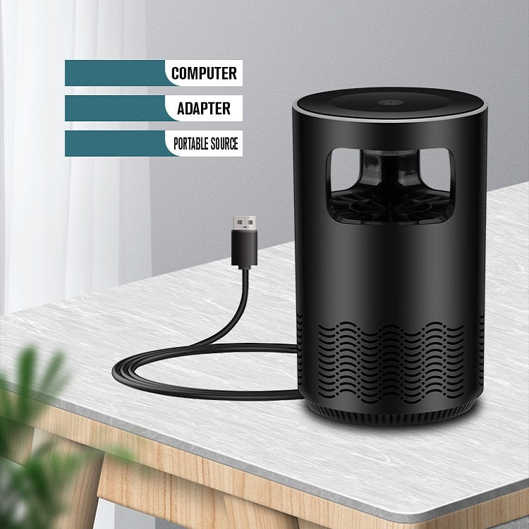 Household Mute Inhalation Photocatalyst USB Physical Mosquito Killer Small Q-Black(USB)