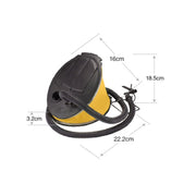 3L Foot Pump Foot-Operated Inflatable Pump for Inflatable Bed / Swimming Ring / Kayak(Yellow)