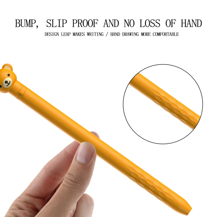 Cartoon Silicone Capacitive Pen Non-Slip And Anti-Drop Protective Cover For Apple Pencil 1( Frog)
